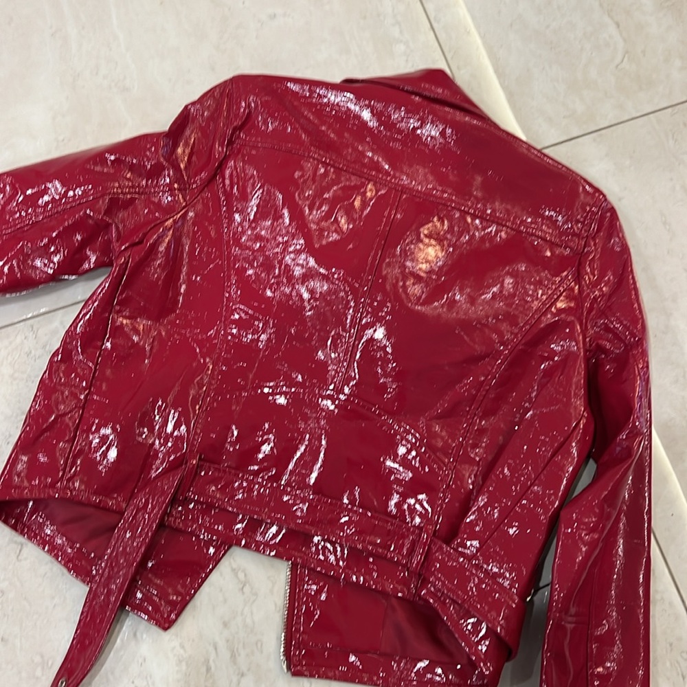 Hot pink motorcycle jacket - Picture 5 of 8